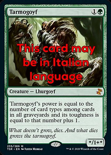 Mtg tarmogoyf foil exc - mtg,